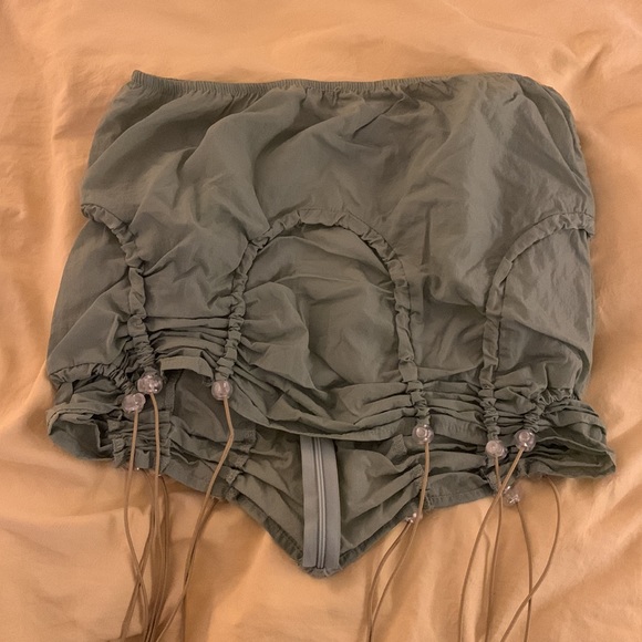 Cargo green mini skirt, size M - Picture 3 of 3